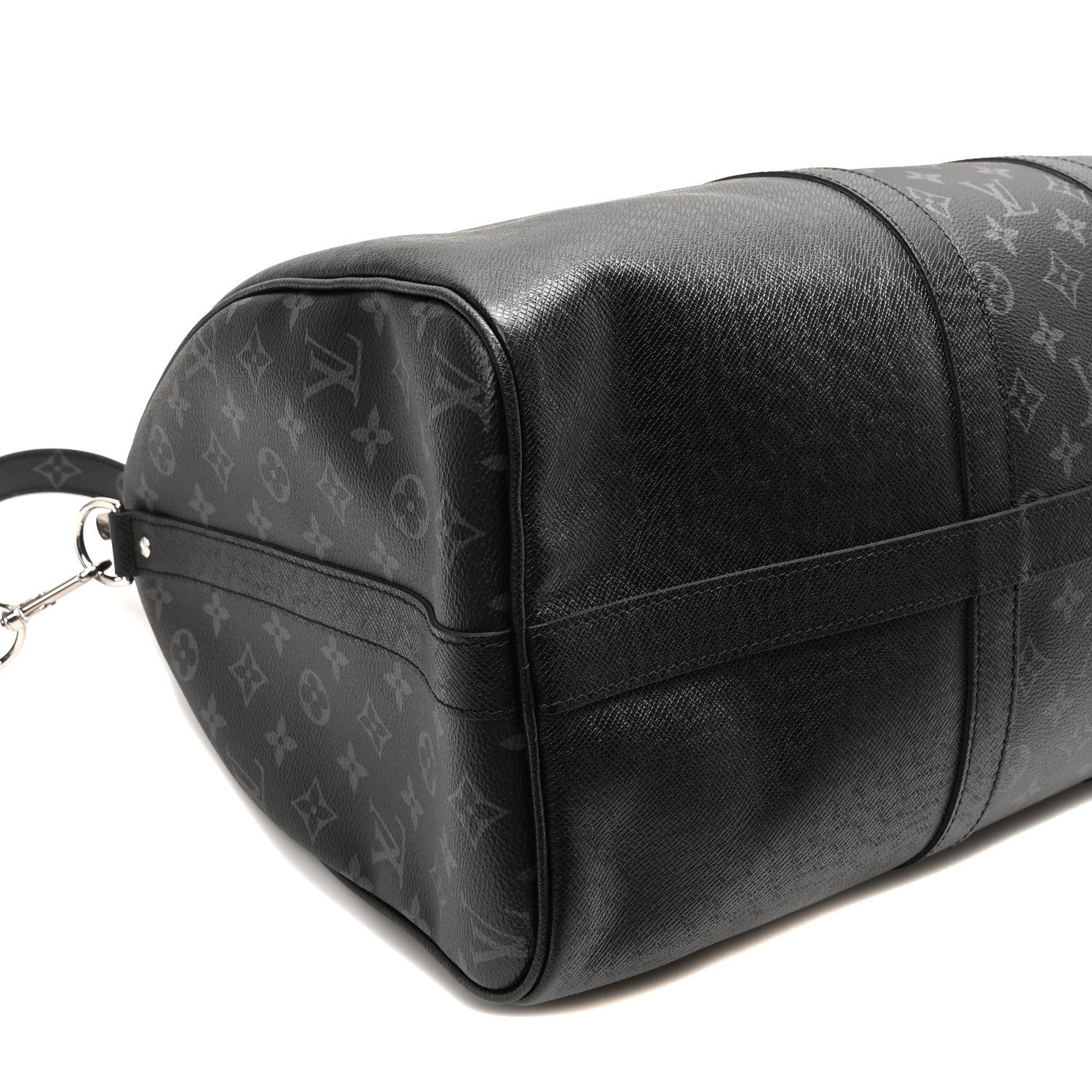 Louis Vuitton Taiga Monogram Eclipse Keepall Bandouliere 50 Black 8 of 9