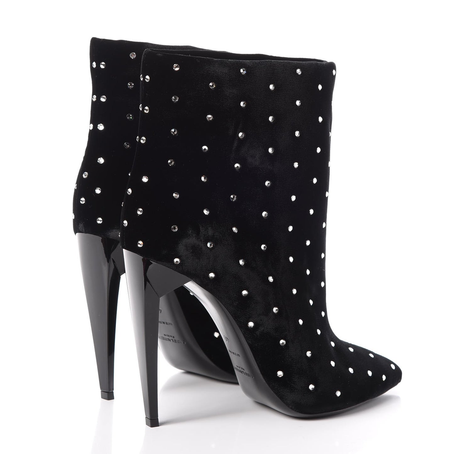Velluto Master Crystal Freja Ankle Booties 40 Black