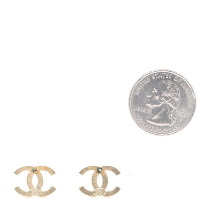 Chanel Crystal CC Earrings Gold 2 of 6