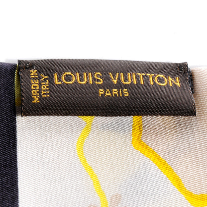 Louis Vuitton Silk Hibiscus Bandeau Yellow 5 of 6