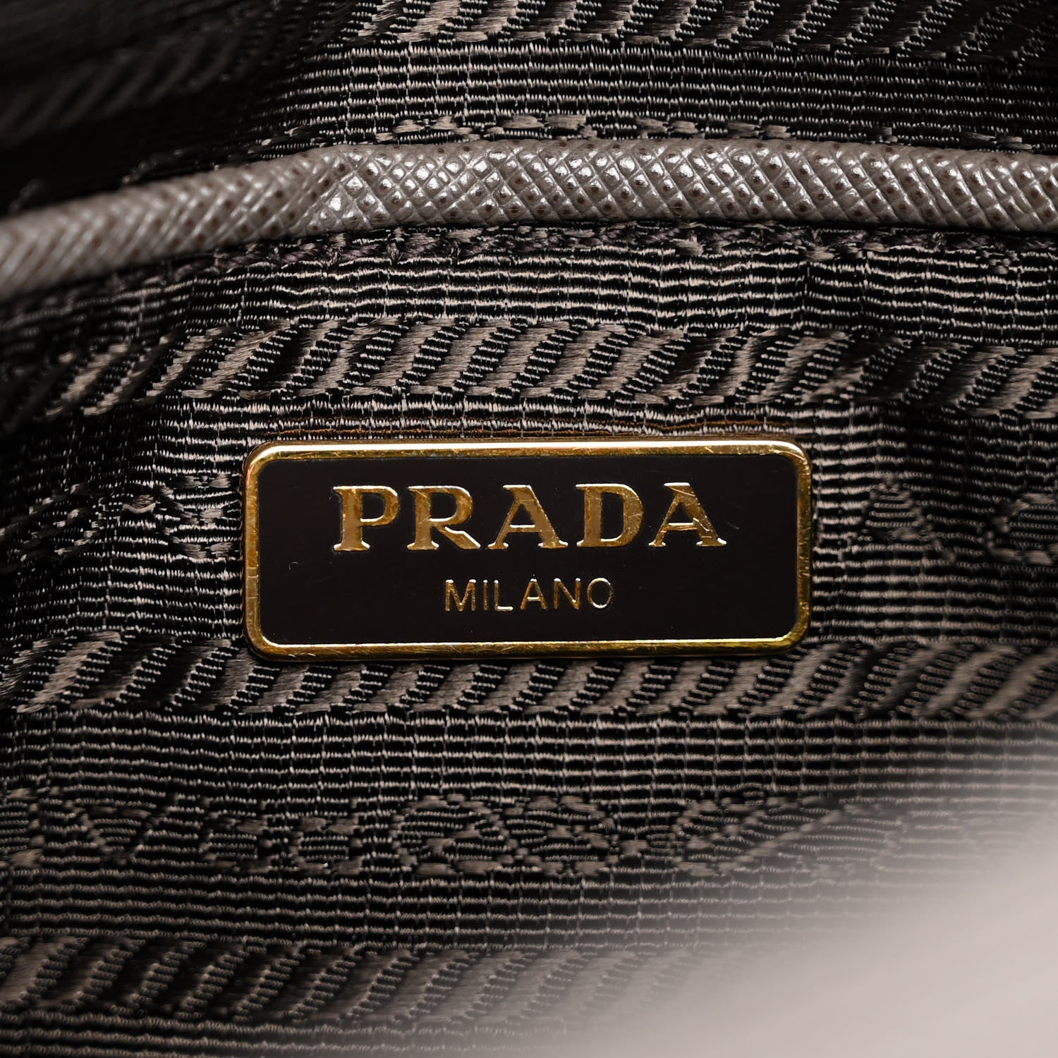 Prada Saffiano Clutch Pouch Grey 6 of 14