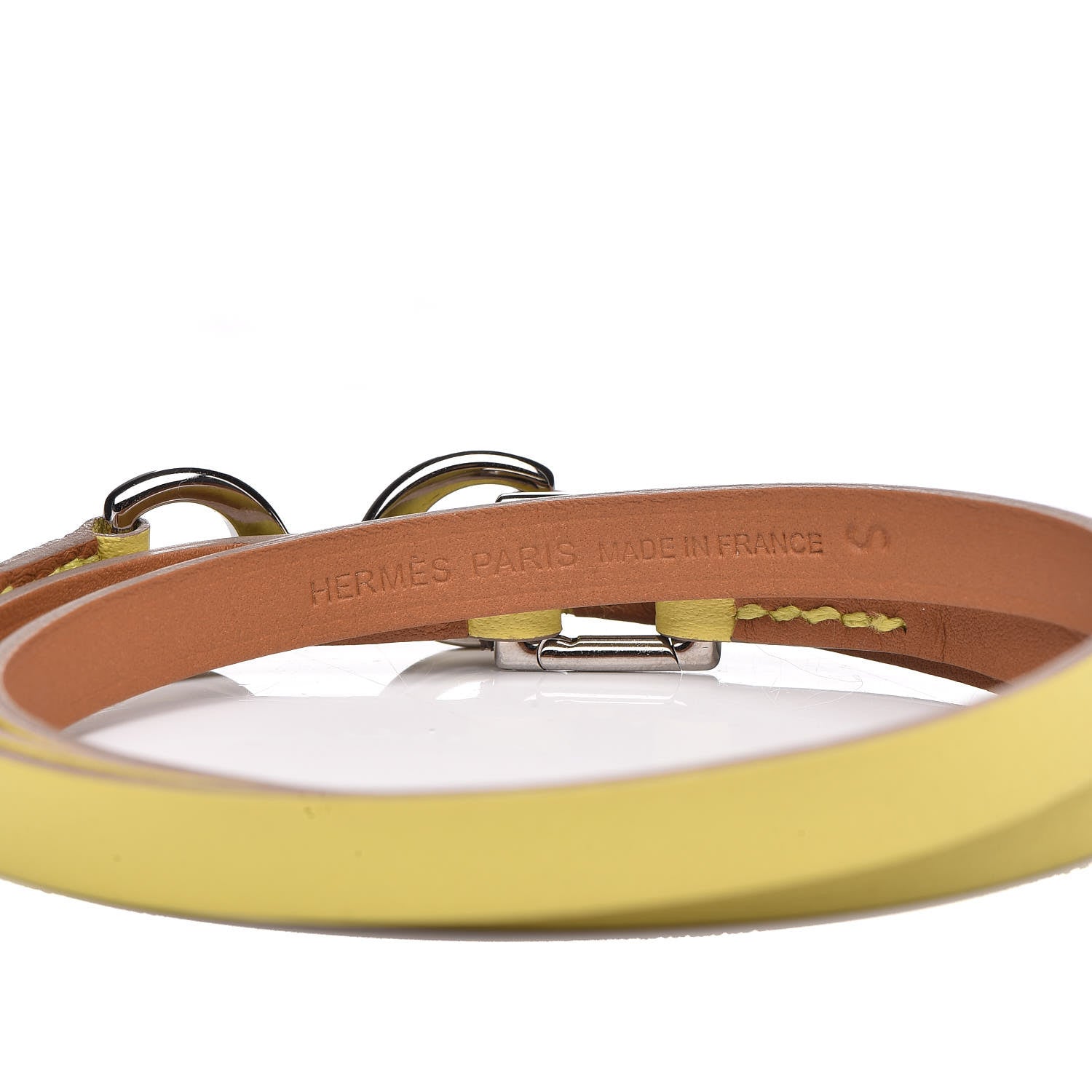 Hermes Swift Dandy Pavane Wrap Bracelet XS Lime 4 of 6