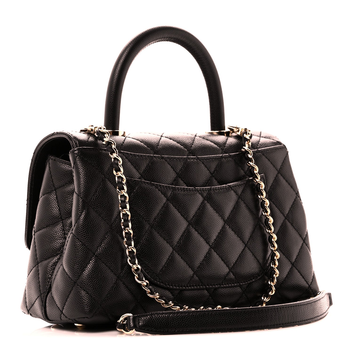 Chanel Caviar Quilted Mini Coco Handle Flap Black 3 of 11