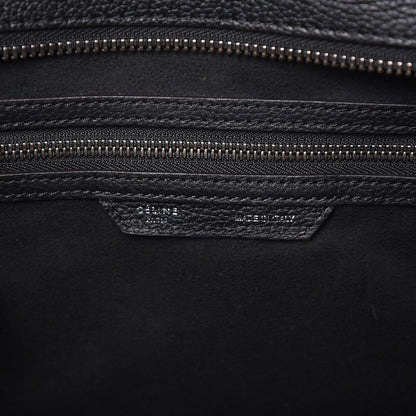 Celine Drummed Calfskin Mini Luggage Black 6 of 10
