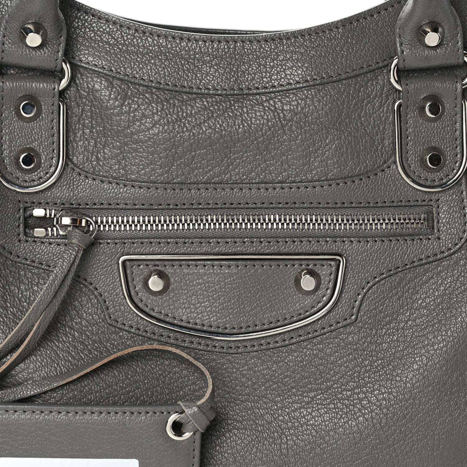 Balenciaga Chevre Silver Metallic Edge Hardware City Gris Acier 8 of 15