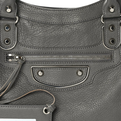 Balenciaga Chevre Silver Metallic Edge Hardware City Gris Acier 8 of 15