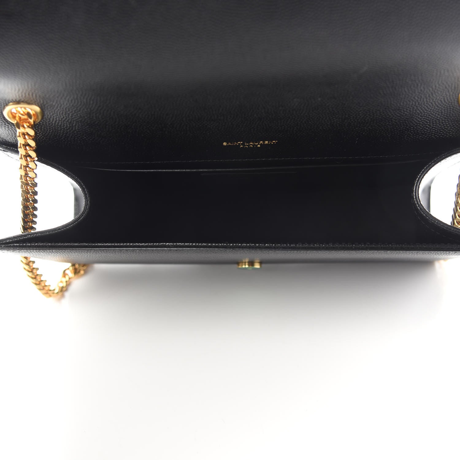 Saint Laurent Grain De Poudre Medium Classic Monogram Kate Satchel Black 5 of 8