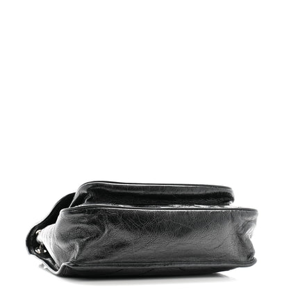 Saint Laurent Crinkled Calfskin Matelasse Monogram Medium Niki Chain Satchel Black 4 of 10