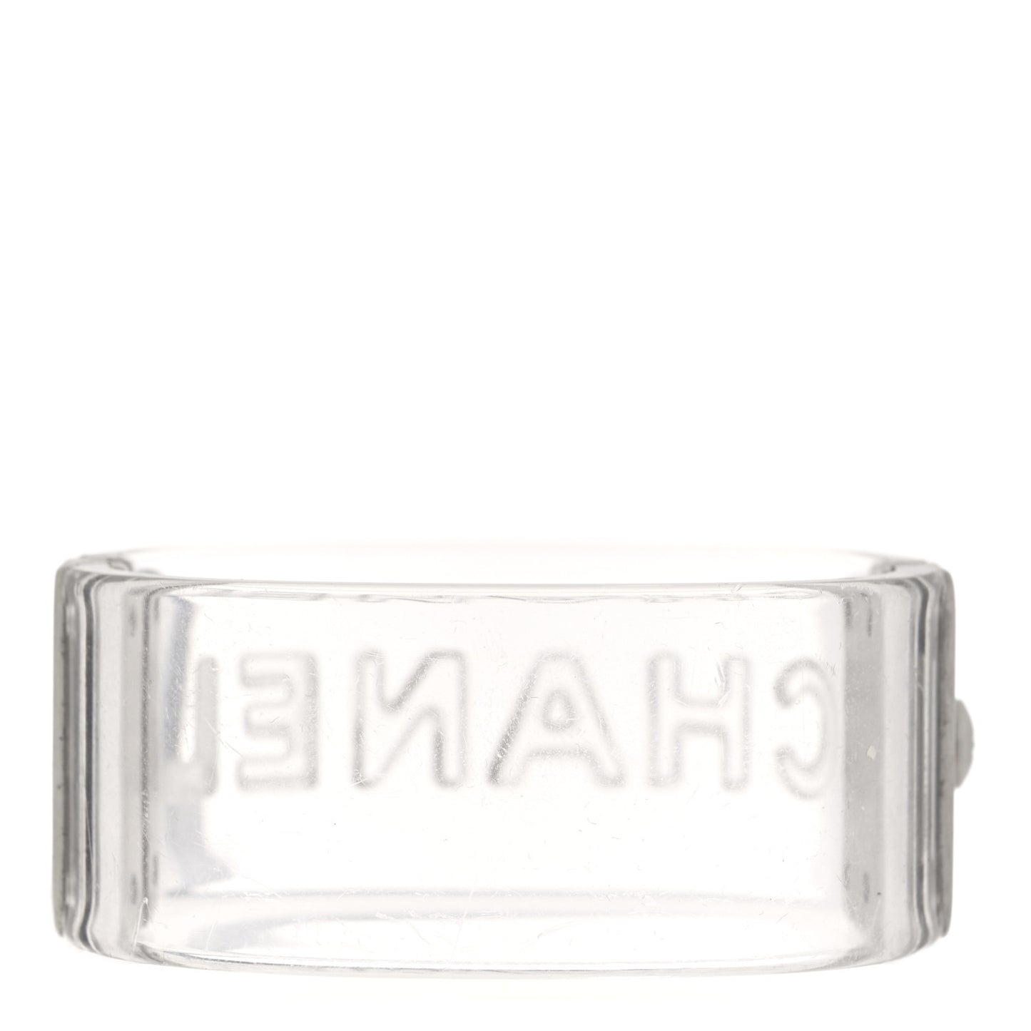 Metal Resin Logo Cuff Transparent