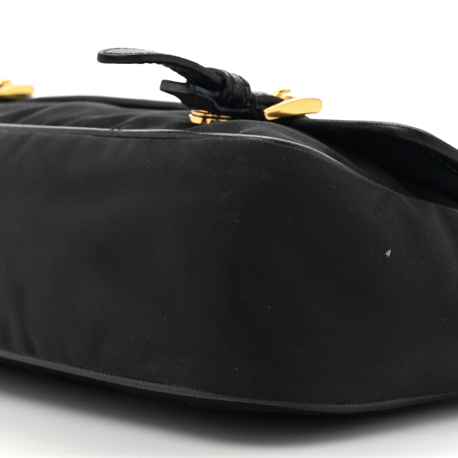 Prada Tessuto Nylon Saffiano Small Messenger Bag Black 8 of 15