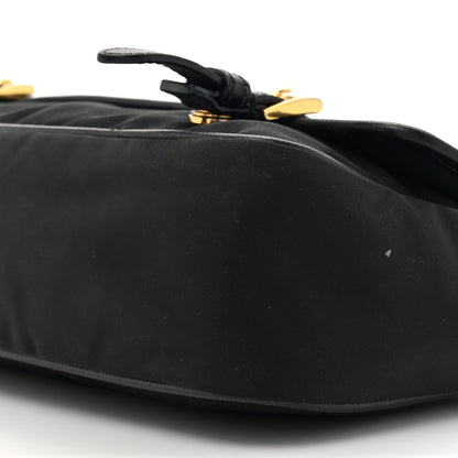 Prada Tessuto Nylon Saffiano Small Messenger Bag Black 8 of 15