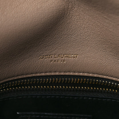 Saint Laurent Lambskin Matelasse Monogram Medium Niki Chain Satchel Dark Beige 7 of 16