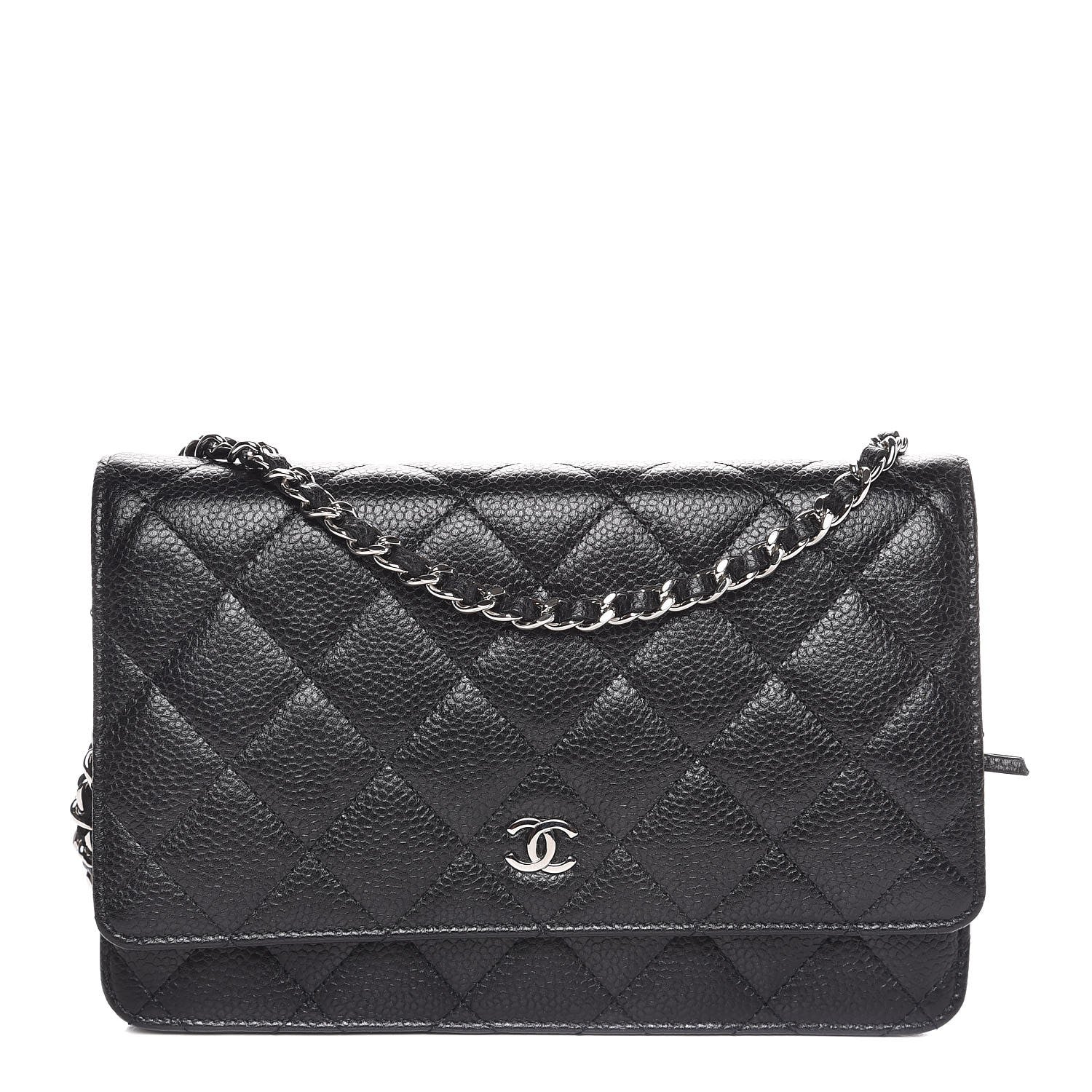 Chanel Caviar Quilted Wallet On Chain WOC Black 1 of 8