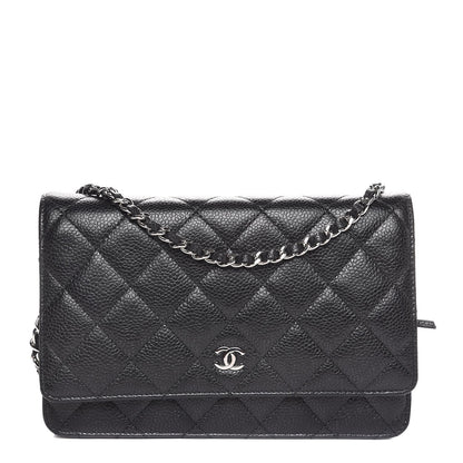 Chanel Caviar Quilted Wallet On Chain WOC Black 1 of 8