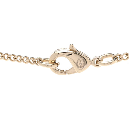 Chanel Pearl Crystal CC Pendant Necklace Gold 5 of 6