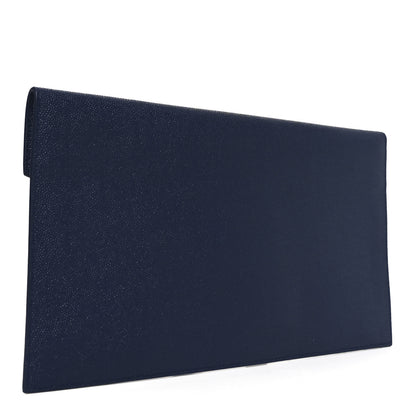 Saint Laurent Grain De Poudre Uptown Pouch Blue Charron 3 of 7