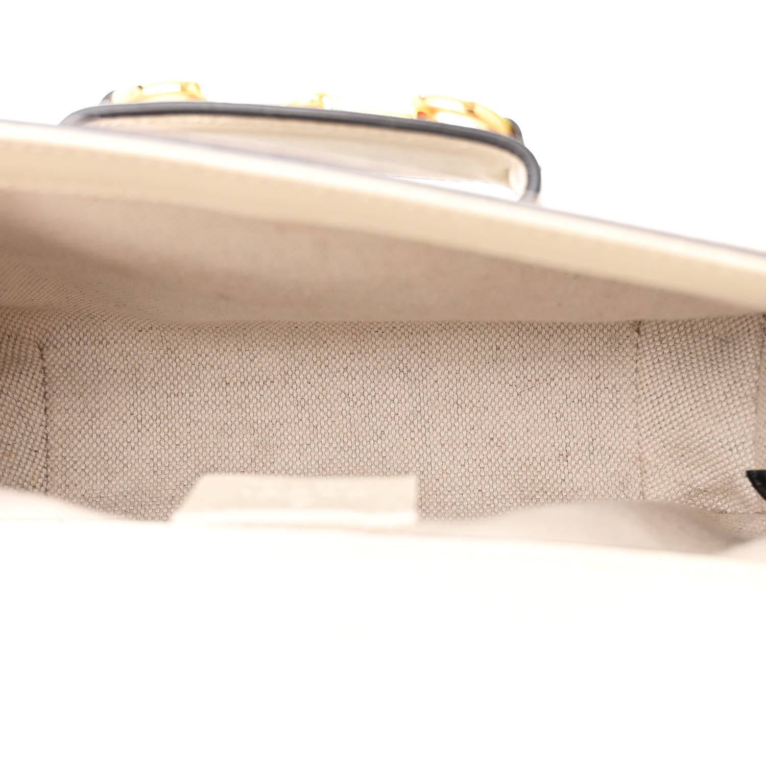 Gucci GG Supreme Monogram Web Mini Horsebit 1955 Shoulder Bag Beige Mystic White 5 of 15