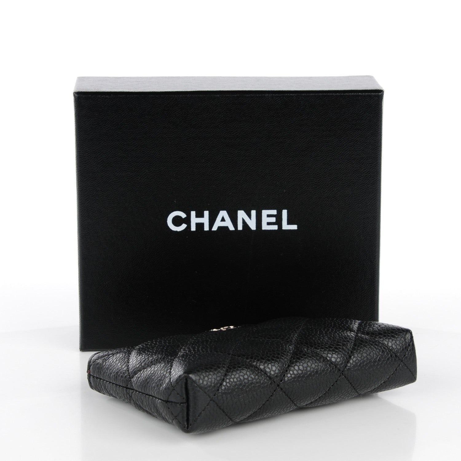 Chanel Caviar Quilted Key Holder Case Black 4 of 7