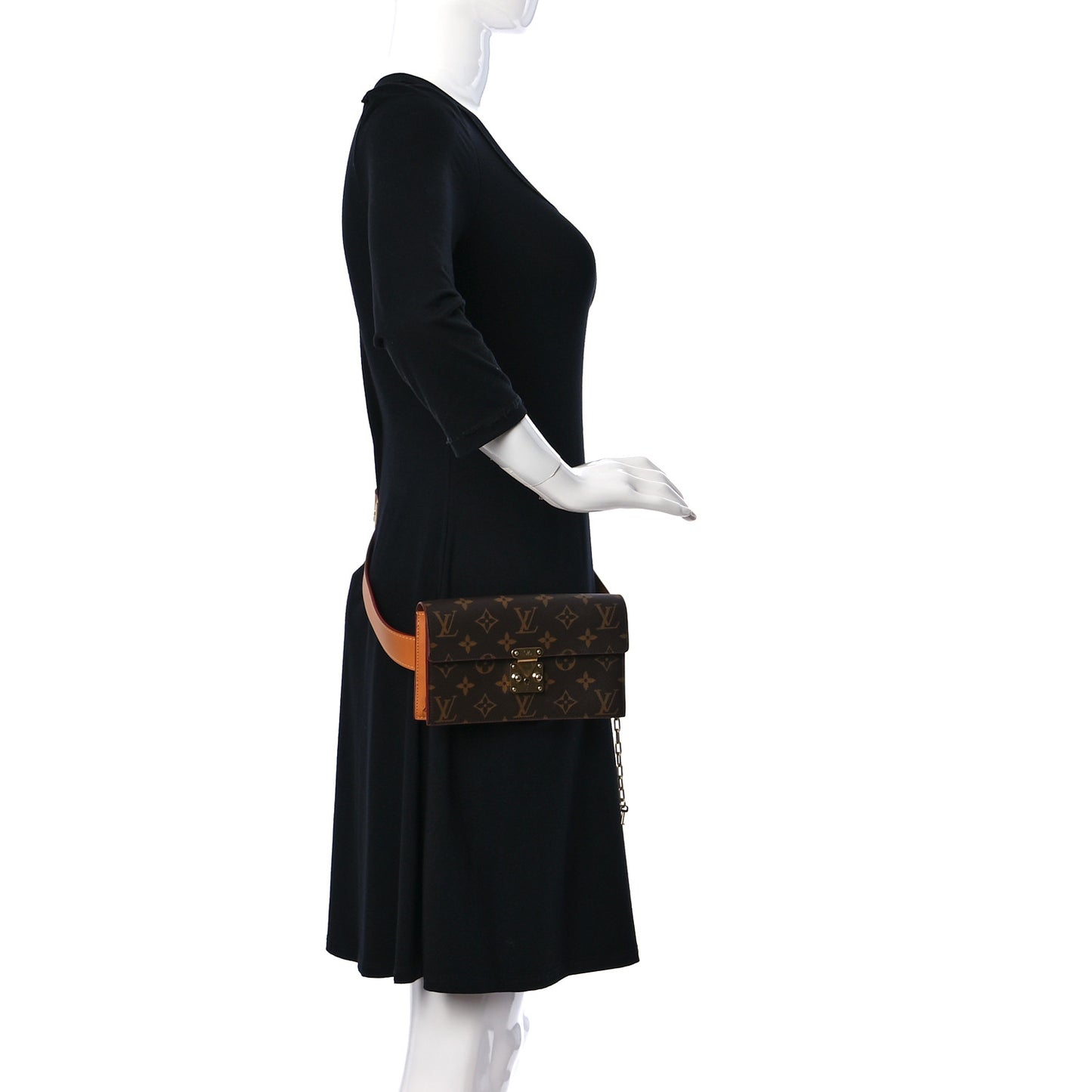 Monogram S Lock Belt Pouch MM