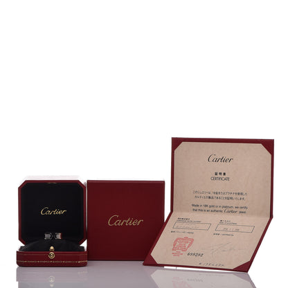 Cartier 18K White Gold 7mm C De Ring 50 5.25 6 of 6