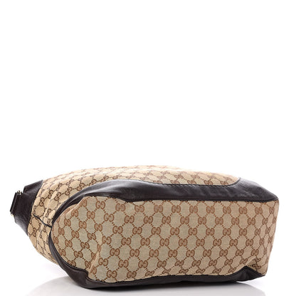 Gucci Monogram Charlotte Medium Hobo Brown 5 of 9