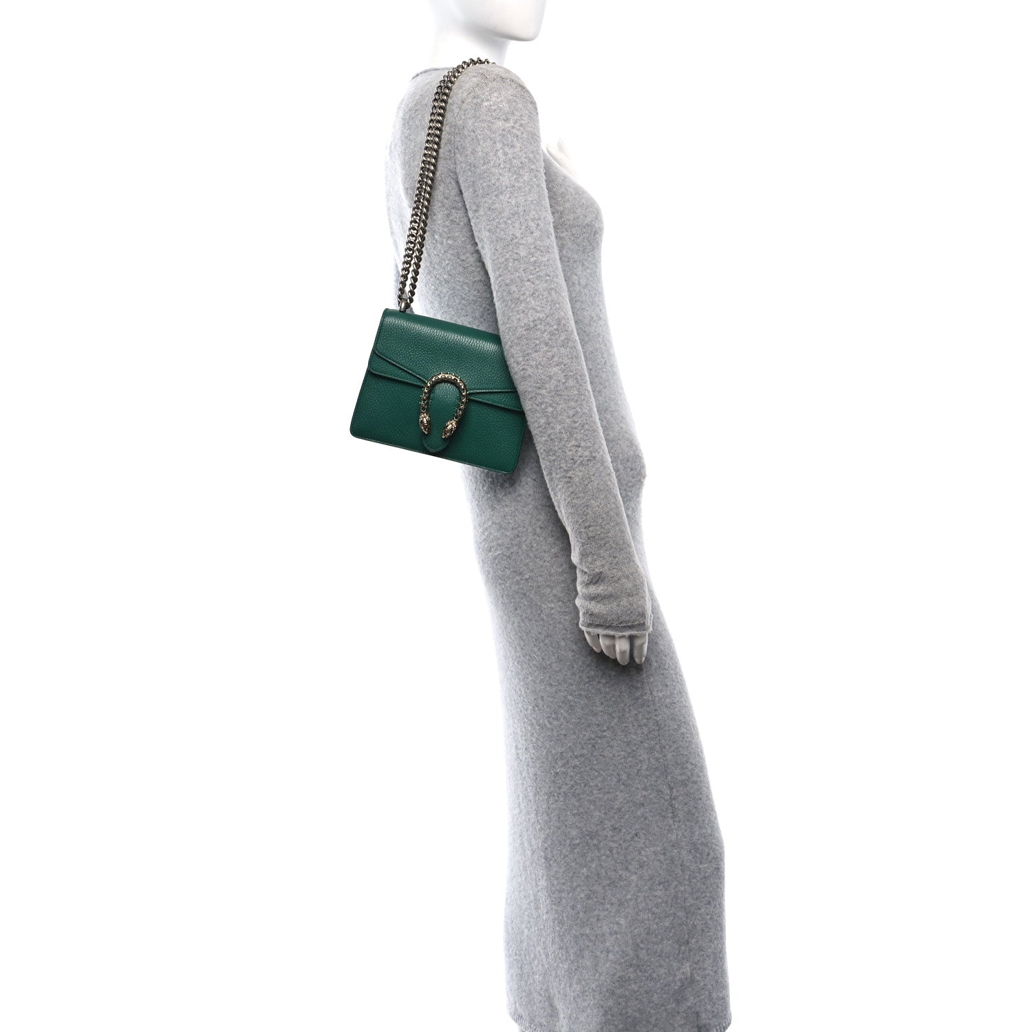 Gucci Calfskin Mini Dionysus Shoulder Bag Emerald 2 of 11