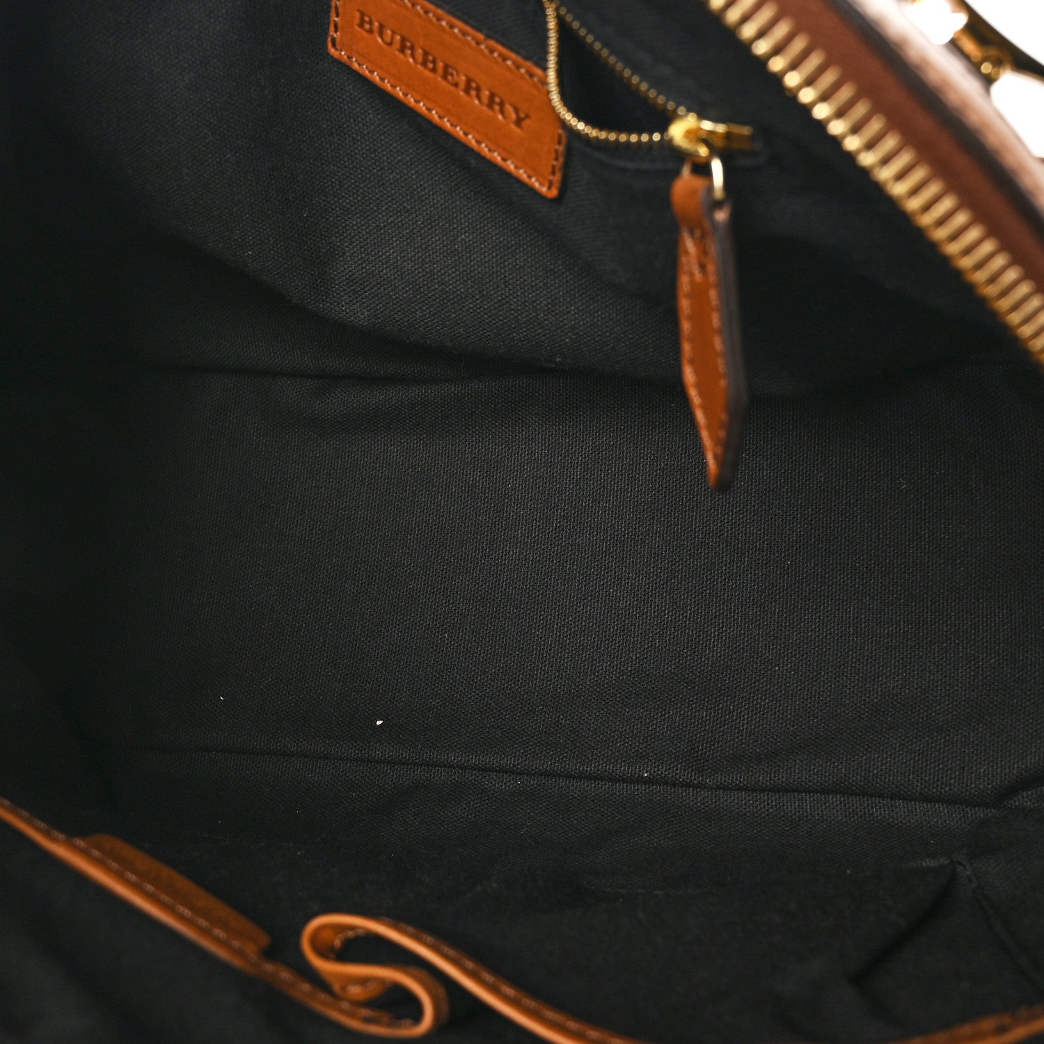 Burberry Bridle Calfskin House Check Small Orchard Bowling Bag Brown Ochre 5 of 12