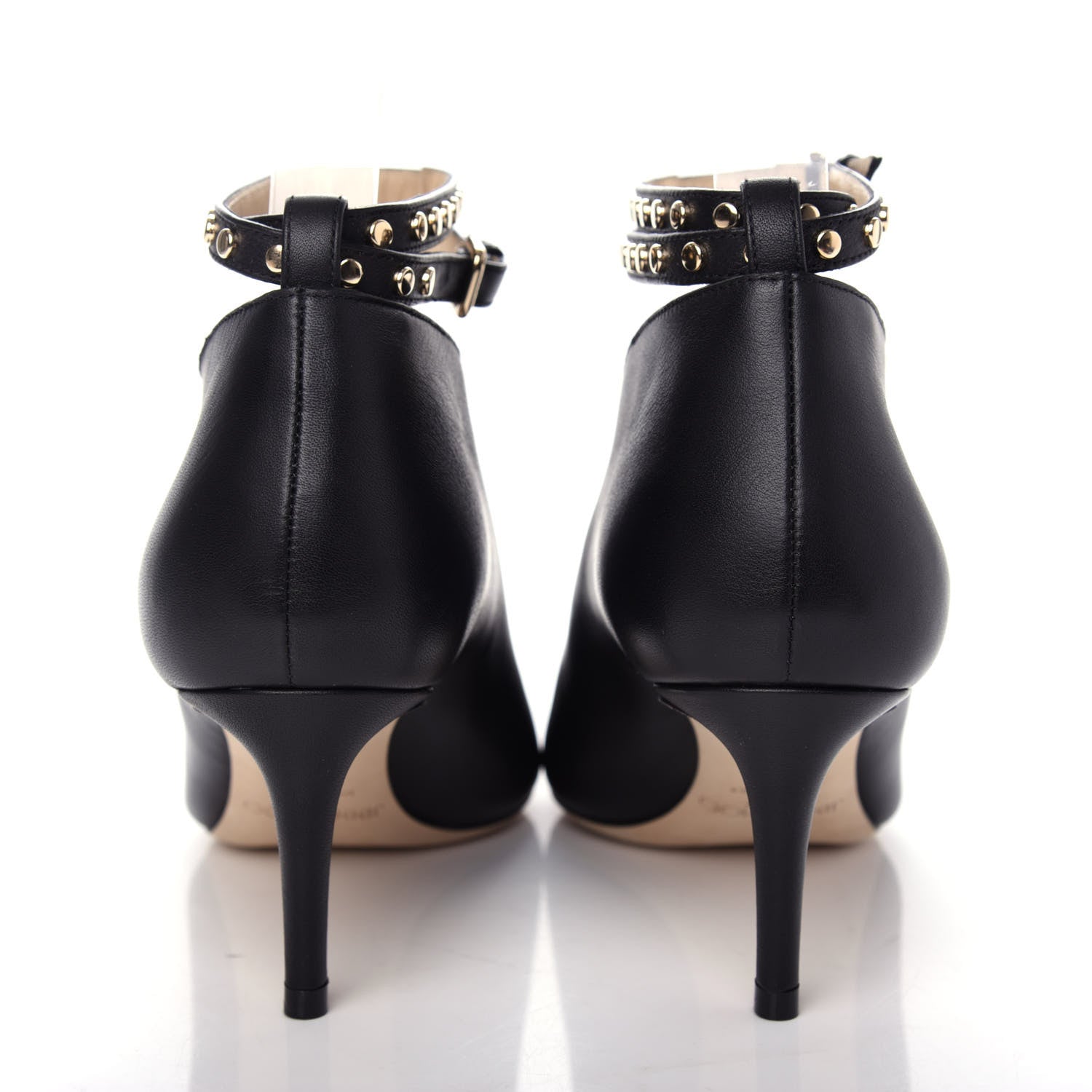 Jimmy Choo Calfskin Lark 65 Ankle Strap Pumps 37 Black 7 of 10