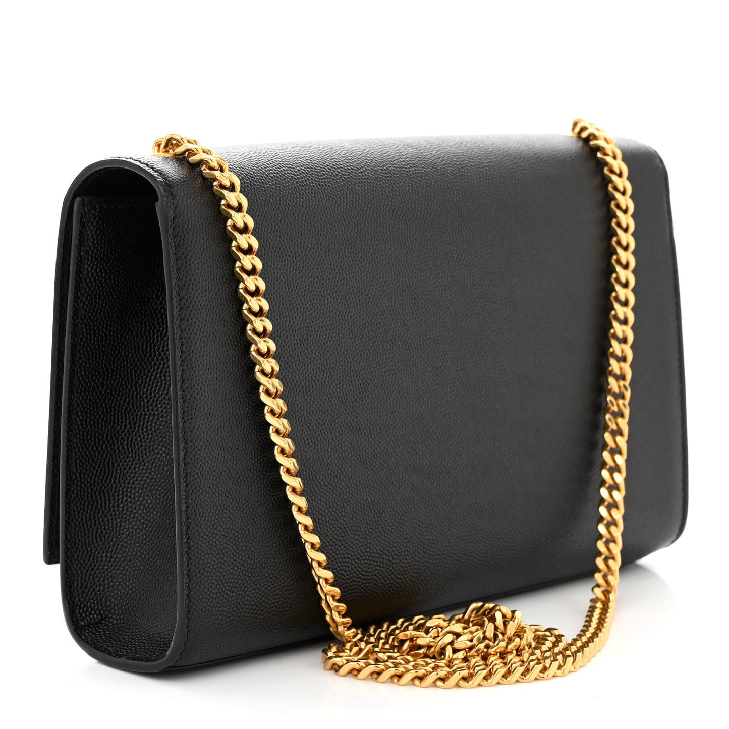 Grain De Poudre Medium Classic Monogram Kate Satchel Black