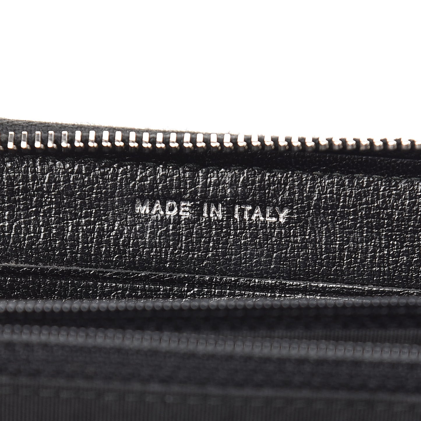 Calfskin Quilted Small Diamond CC Zip Around Wallet Black