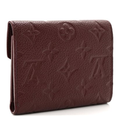 Louis Vuitton Empreinte Victorine Wallet Wine 3 of 7