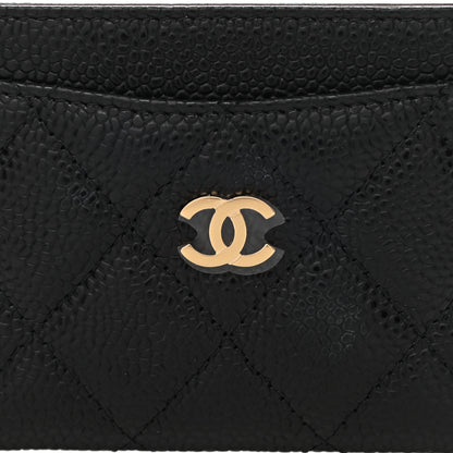 Chanel Caviar Quilted Card Holder Black 9 of 10
