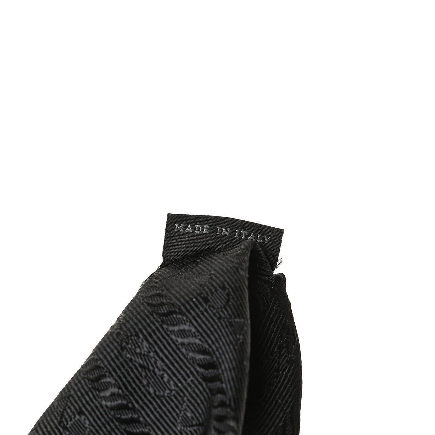 Tessuto Nylon Saffiano Flat Messenger Bag Black