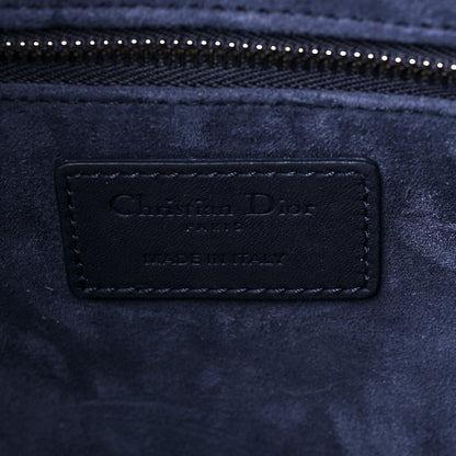 Christian Dior Ultra Matte Calfskin Cannage Large Lady Dior Blue 6 of 10