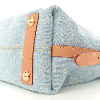 Louis Vuitton Monogram Denim CarryAll PM Sky Blue 10 of 11