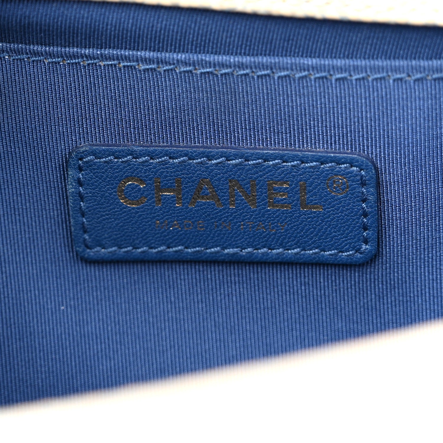 Chanel Painted Caviar Quilted Medium Boy In Cuba Flap Blue 6 of 10