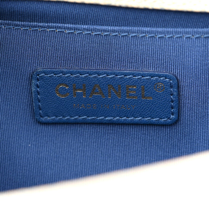 Chanel Painted Caviar Quilted Medium Boy In Cuba Flap Blue 6 of 10