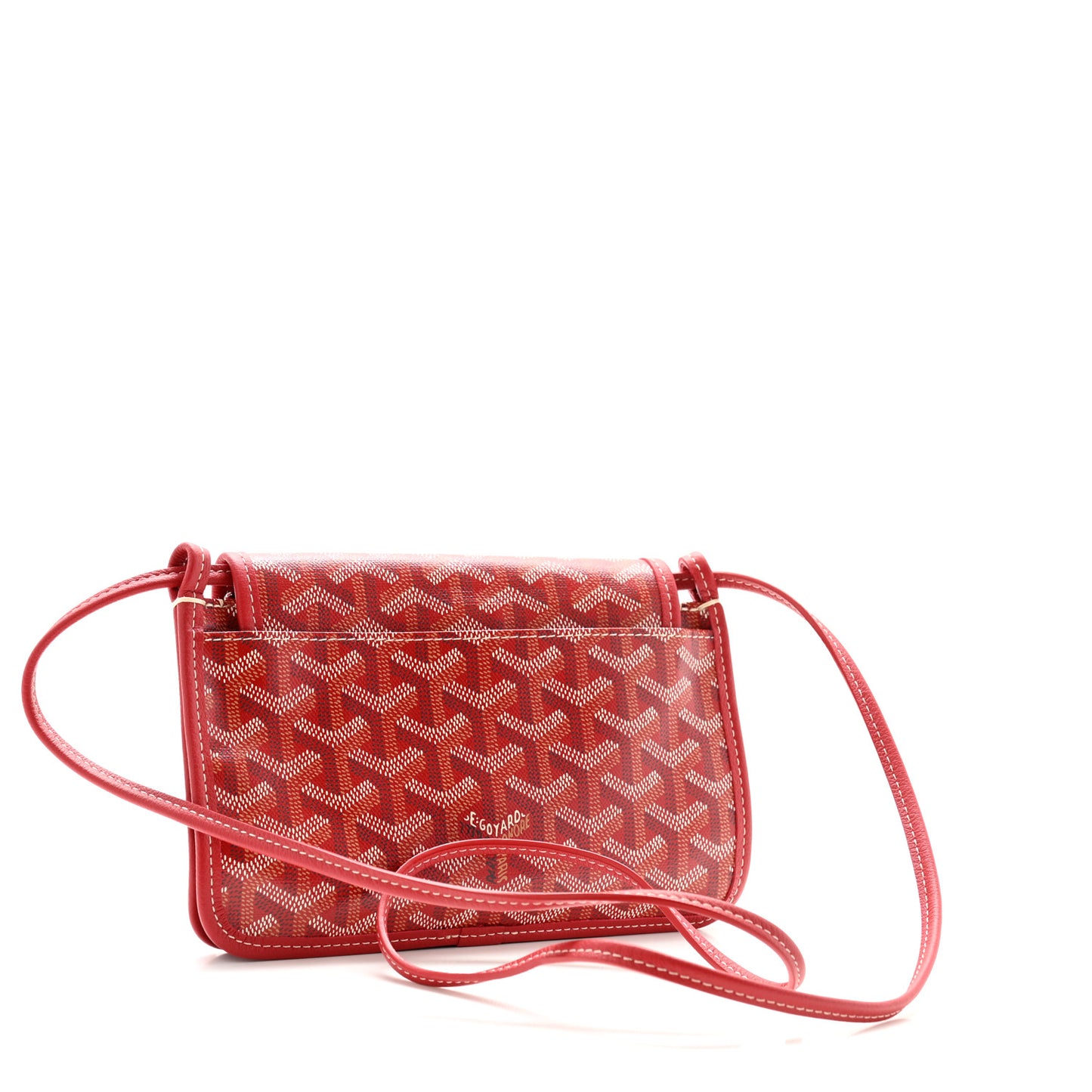 Goyardine Plumet Wallet Clutch Red