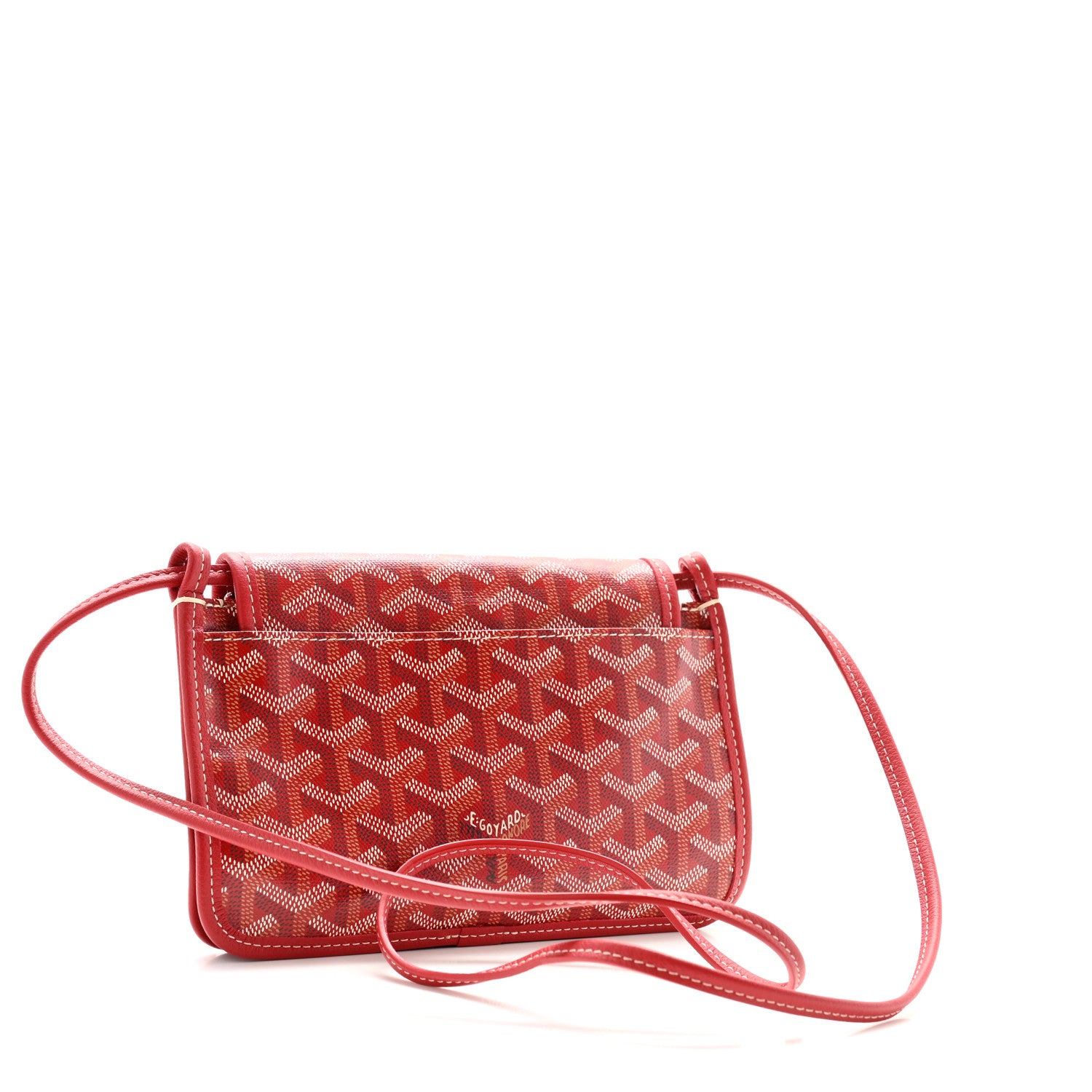 Goyard Goyardine Plumet Wallet Clutch Red 3 of 9