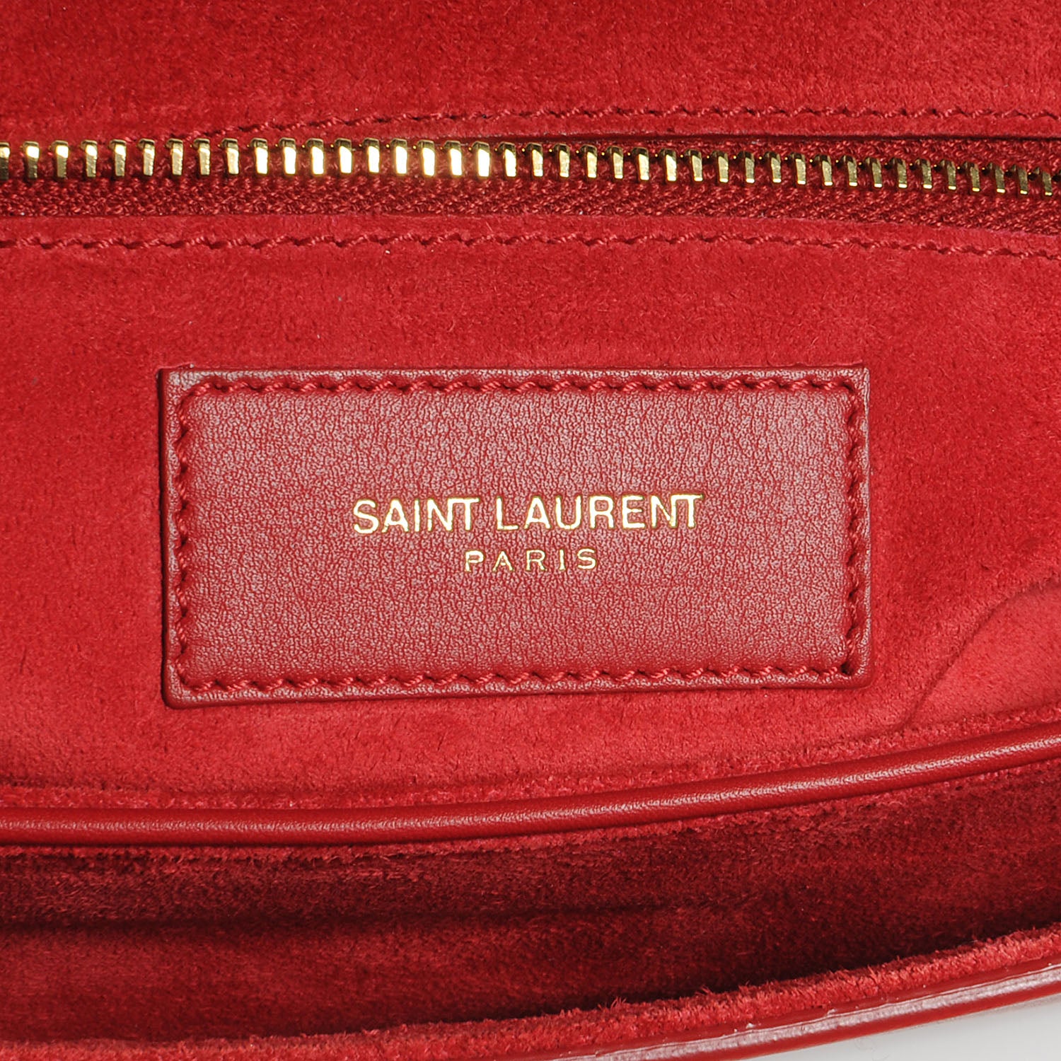 Saint Laurent Leather Classic Y Satchel Red 8 of 9