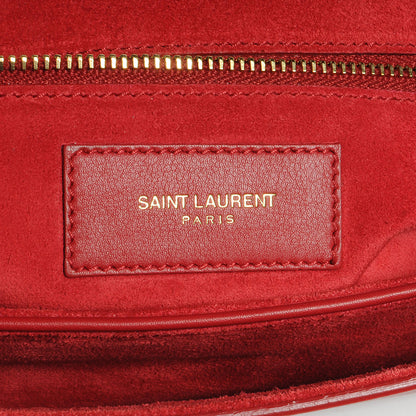 Saint Laurent Leather Classic Y Satchel Red 8 of 9