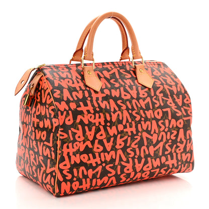 Louis Vuitton Monogram Graffiti Speedy 30 Orange 3 of 11
