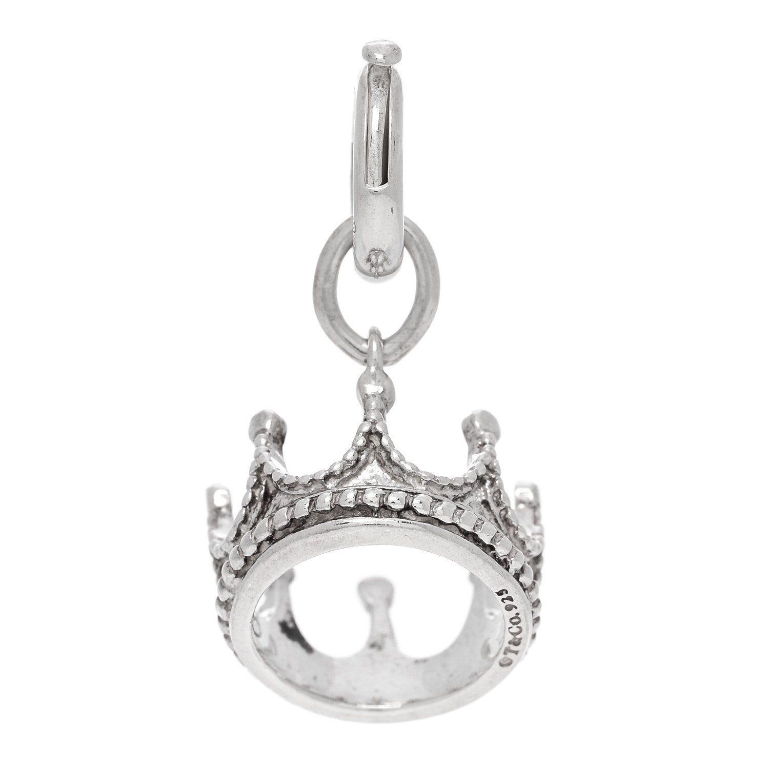 Tiffany Sterling Silver Crown Charm 3 of 4