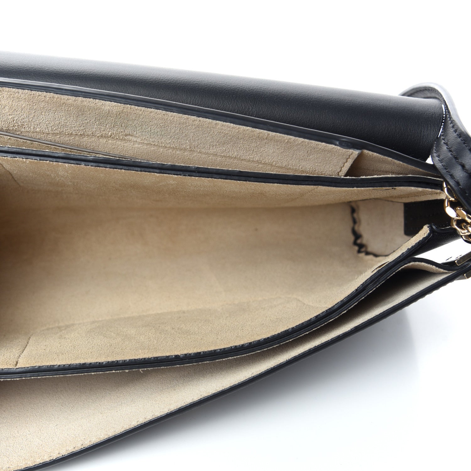 Chloe Suede Calfskin Small Faye Shoulder Bag Black 5 of 10