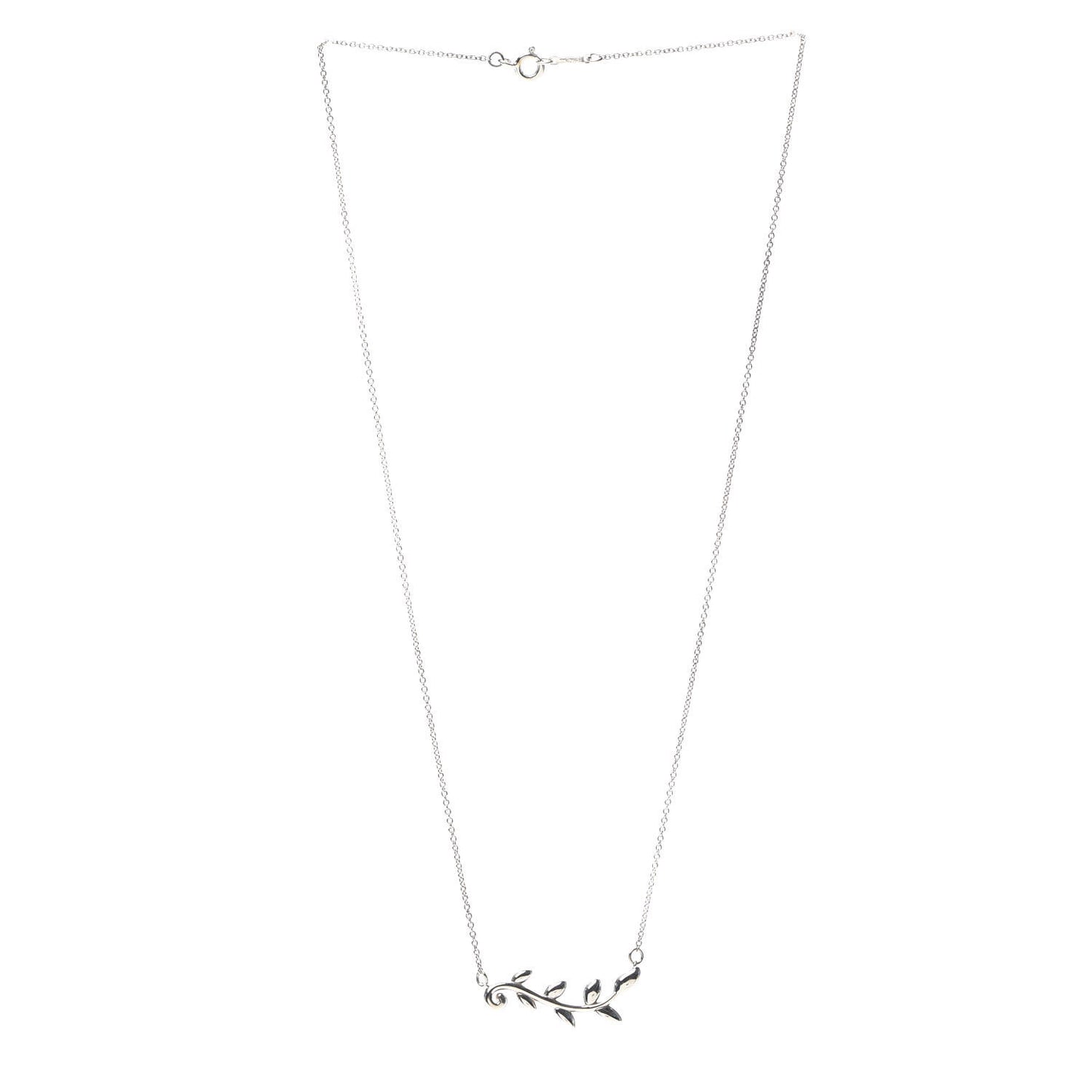 Sterling Silver Paloma Picasso Olive Leaf Vine Pendant Necklace