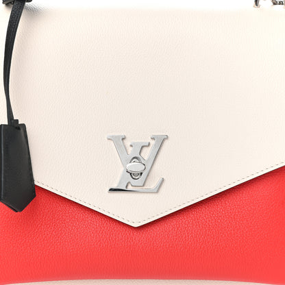 Louis Vuitton Soft Calfskin My Lockme Top Handle Kabuki Red Quartz Black 7 of 9
