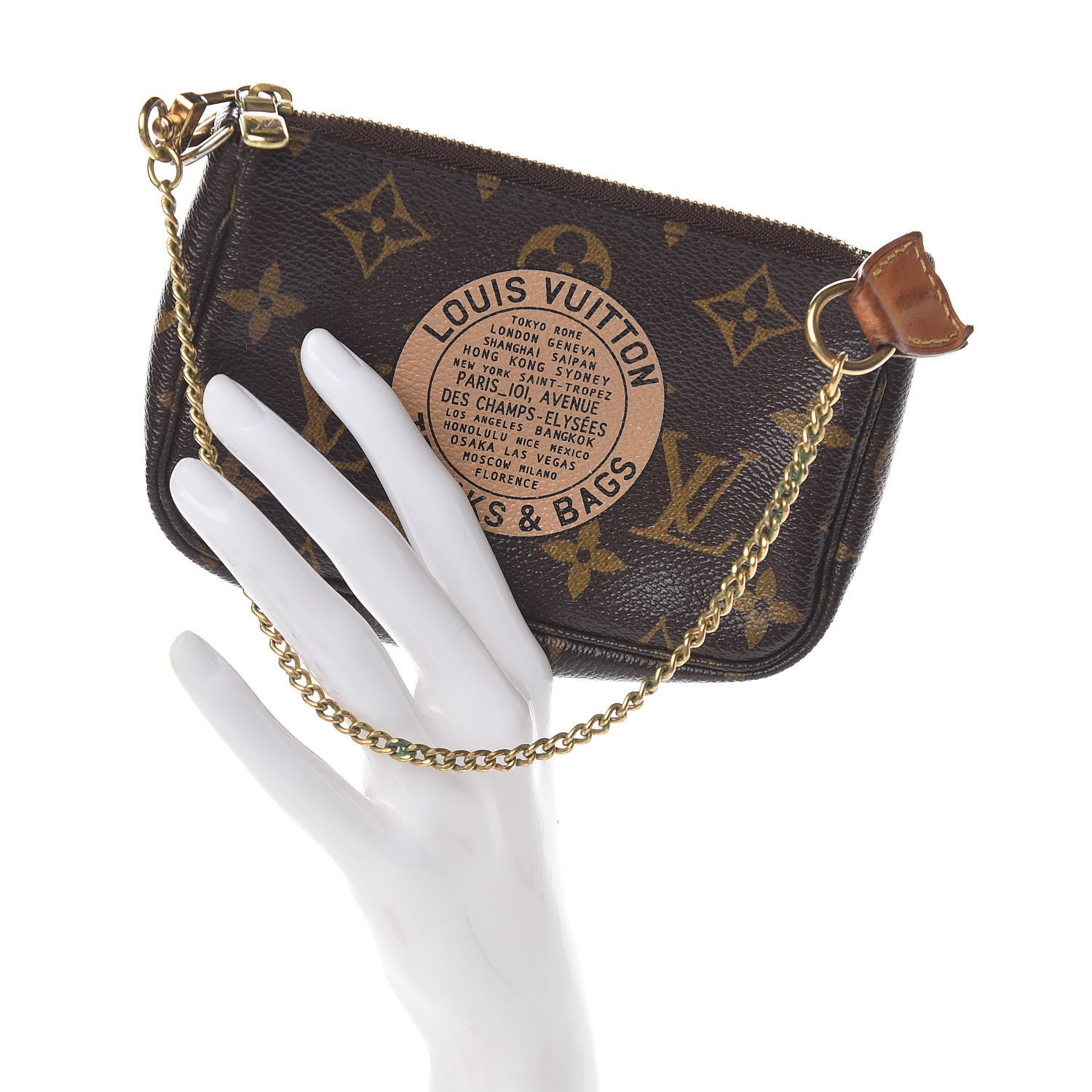 Louis Vuitton Monogram Complice Trunks and Bags Mini Pochette Accessories Beige 2 of 11