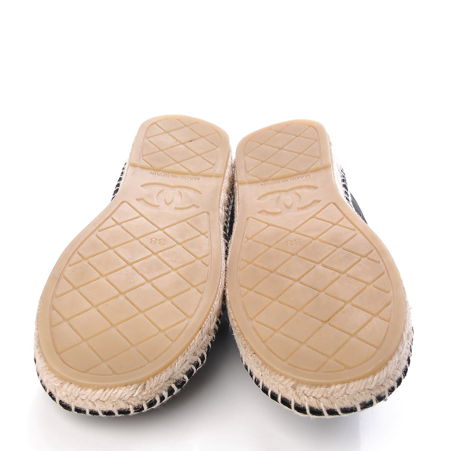 Velvet Logo Espadrilles 38 Black
