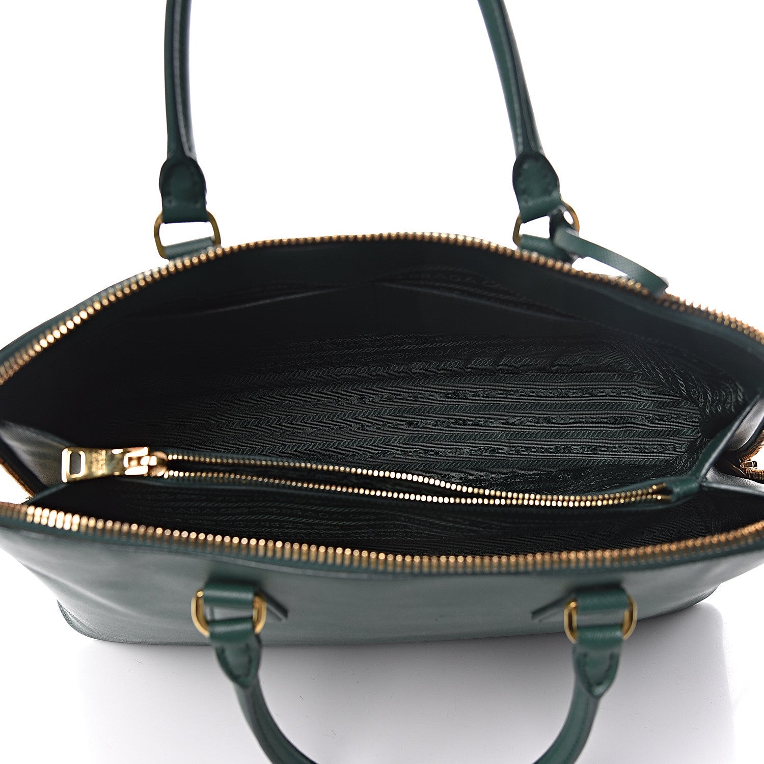 Prada Saffiano Lux Large Promenade Tote Biliardo 6 of 19