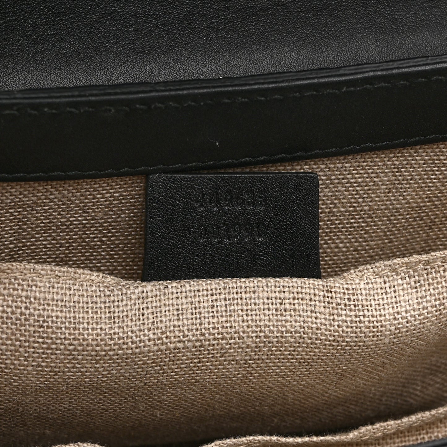 Microguccissima Medium Emily Chain Shoulder Bag Black